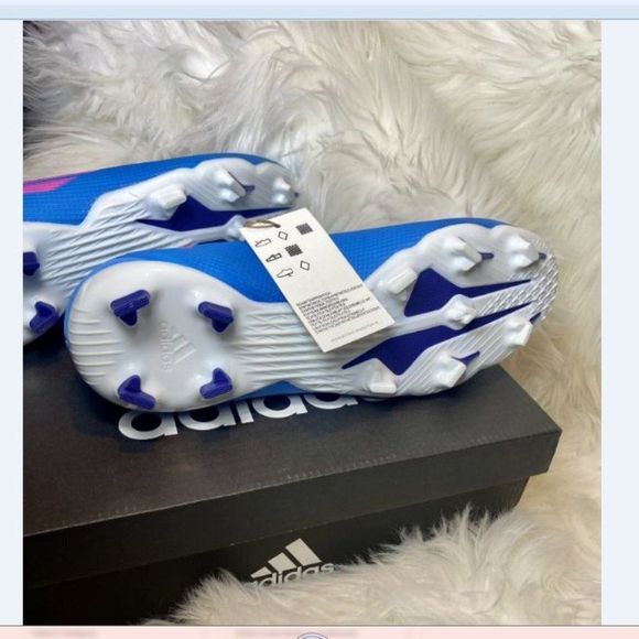 Adidas X SpeedFlow.3 FG Soccer Cleats Firm Ground Blue Sz 5.5 38 GW7486 New - Picture 7 of 9